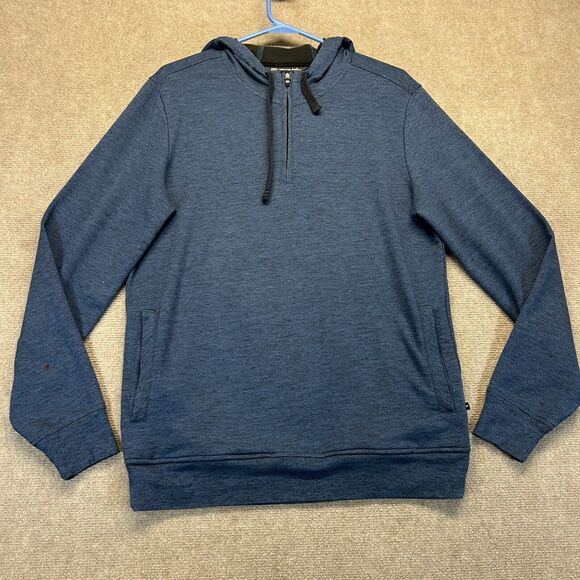 Travis Mathew Creature Comforts Hoodie Men's Small 1/4 Zip Pullover Navy Modal - Picture 1 of 13